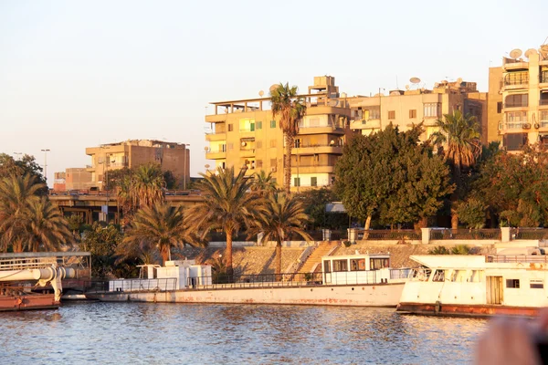 Kair zachód od mostu na rzece Nil — Zdjęcie stockowe