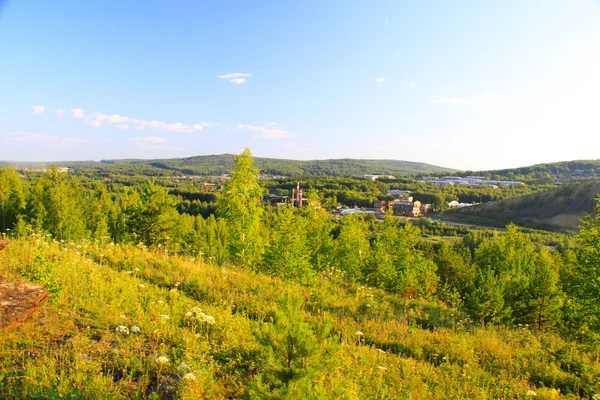 stock image Landscape in Autumn time. Ural mountains. Russia