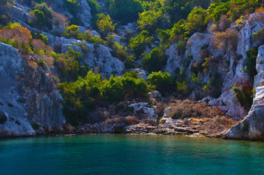 Beautiful bay near Marmaris in Turkey clipart