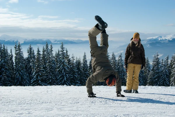 Young snowboarders — Stock Photo, Image