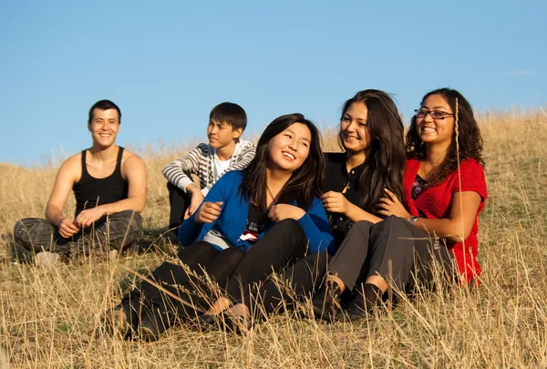 Group of young asian — Stock Photo, Image