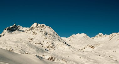 Rocky mountains in winter clipart