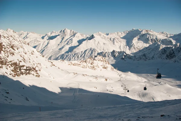 Téli táj-Alpokban — Stock Fotó