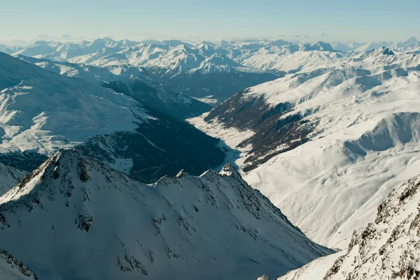 Europäische Alpen im Winter — Stockfoto