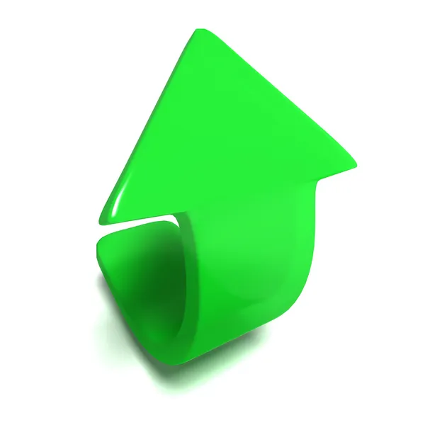 Freccia verde — Foto Stock