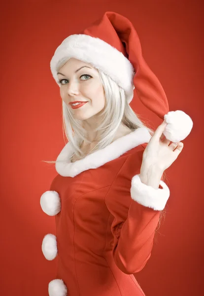 Menina beleza de Natal — Fotografia de Stock