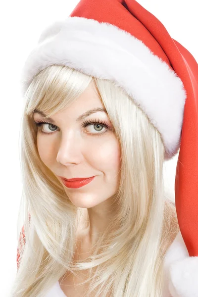 여자 산타 클로스 — 스톡 사진