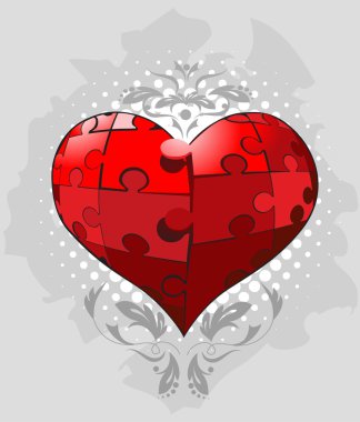 Valentine`s day card clipart