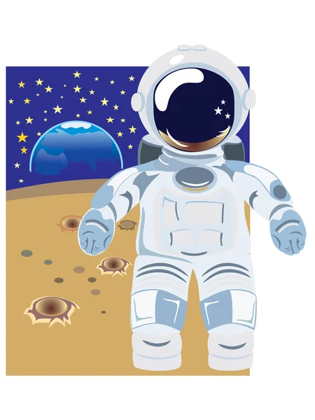 Astronaut vectorillustratie — Stockvector