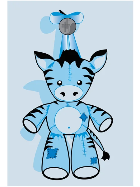 毛绒玩具斑马 — 图库矢量图片