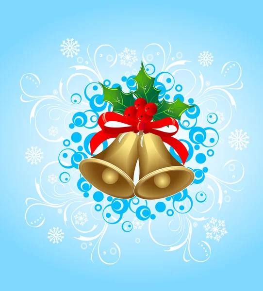 Cloche or Noël — Image vectorielle