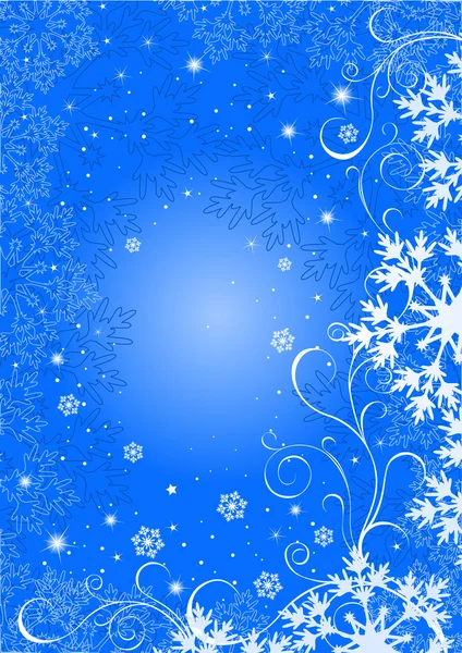 Jul blå bakgrund — Stock vektor