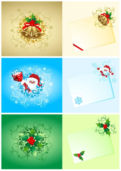Hintergrund für Weihnachtskarte Farbe — Stockvektor