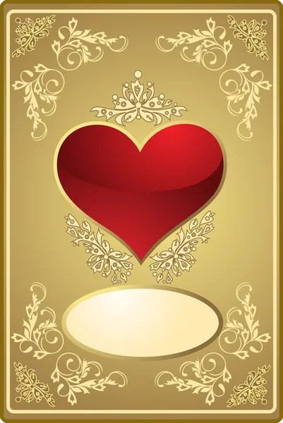 Saint Valentin fond floral — Image vectorielle