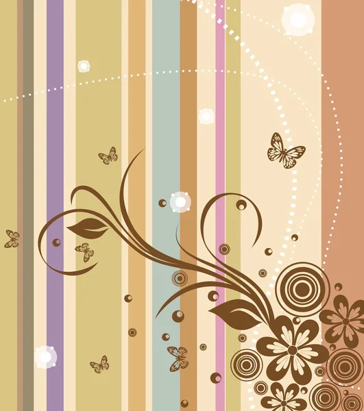 Retro floral background Royalty Free Stock Illustrations