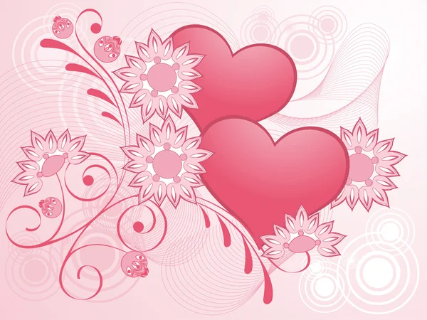 Día de San Valentín diseño rosa . — Archivo Imágenes Vectoriales