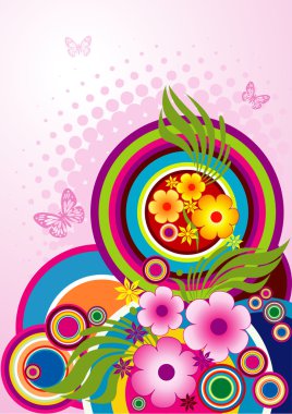 Colorful circles, vector clipart