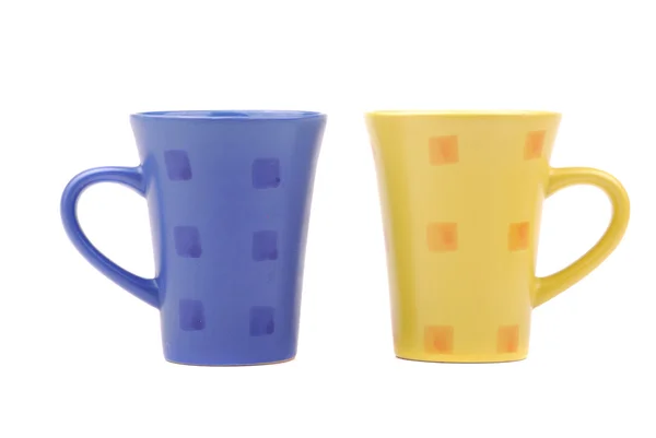 Цветные чашки — стоковое фото