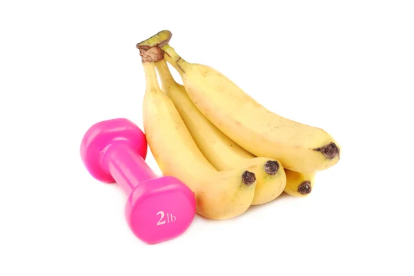 Banane e manubri — Foto Stock