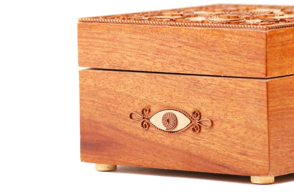 赤い木製の棺 — ストック写真