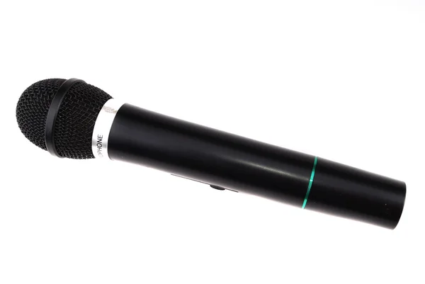 Microfoon van zwarte kleur — Stockfoto