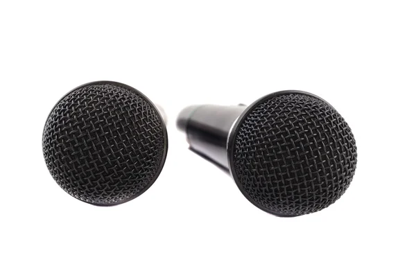 Микрофон черного цвета — стоковое фото