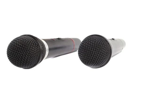 Mikrofon warna hitam — Stok Foto