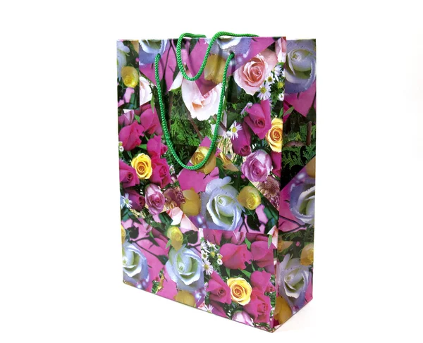 Colorato shopping bag isolato — Foto Stock