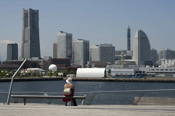 Il paesaggio urbano di Yokohama. Giappone. — Foto Stock