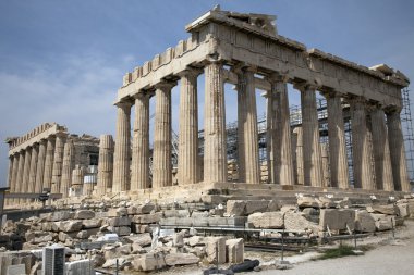 The Parthenon in Athens Greece clipart