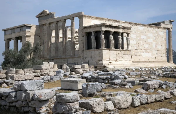 Афінський Акрополь Erechtheion — стокове фото