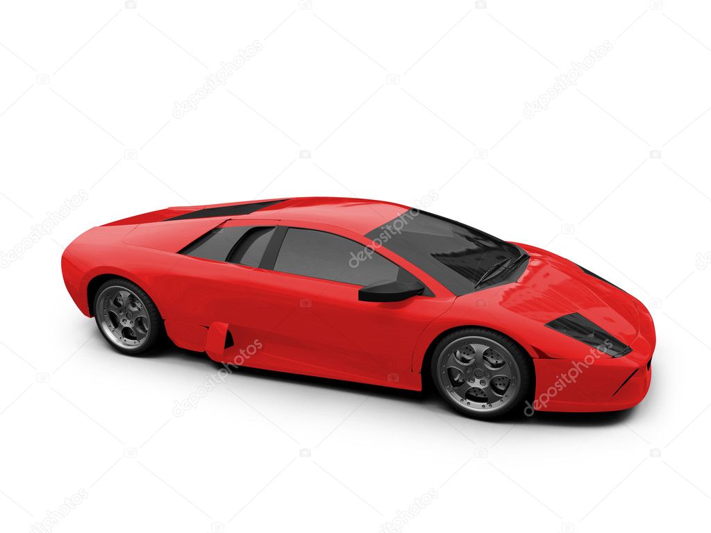 Ferrari isolated red front view — Stock Photo © fckncg #1150685