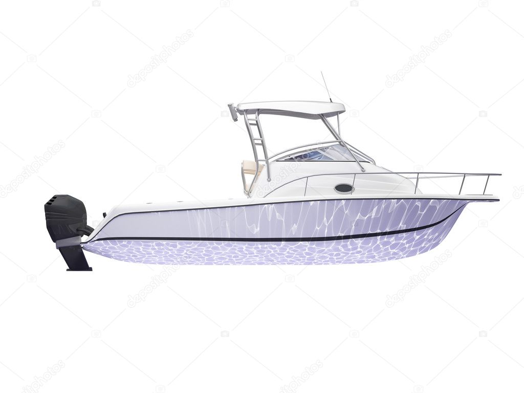 Fish Boat isolated side view — Stock Photo © fckncg #1150810