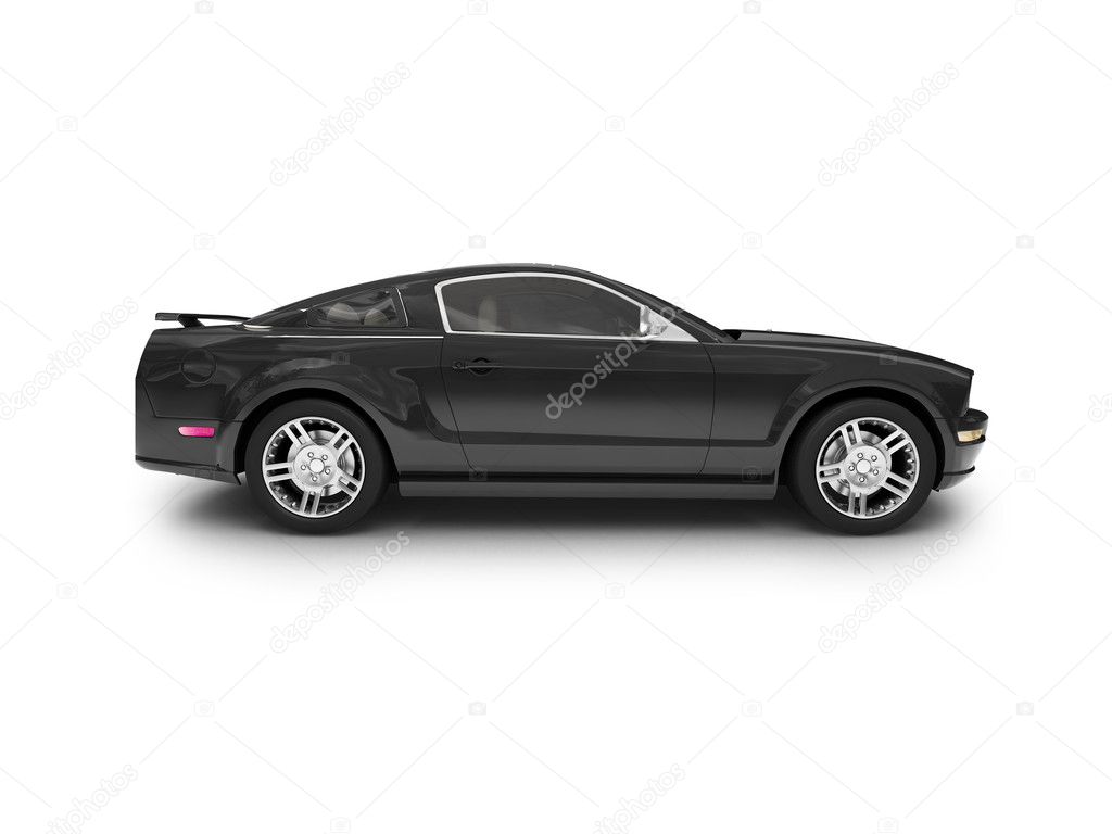 Isolated black car side view Stock Photo by ©fckncg 1154591