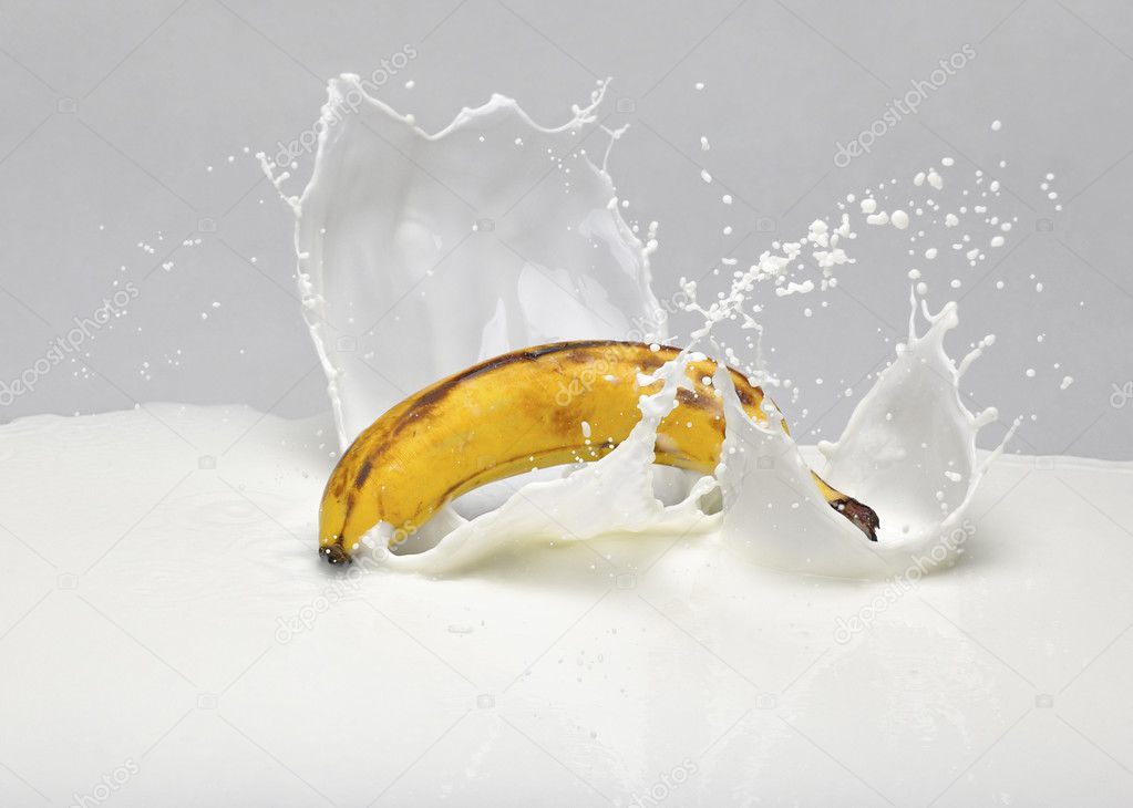 Banana milk splash
