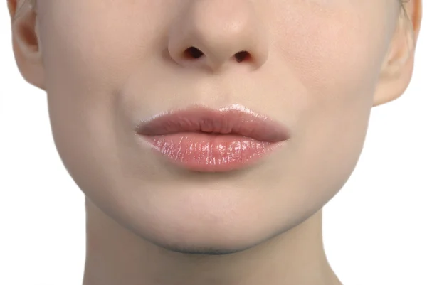 Primer plano de los labios de una mujer —  Fotos de Stock