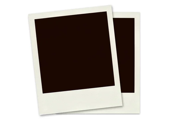 izole iki polaroid çerçeve