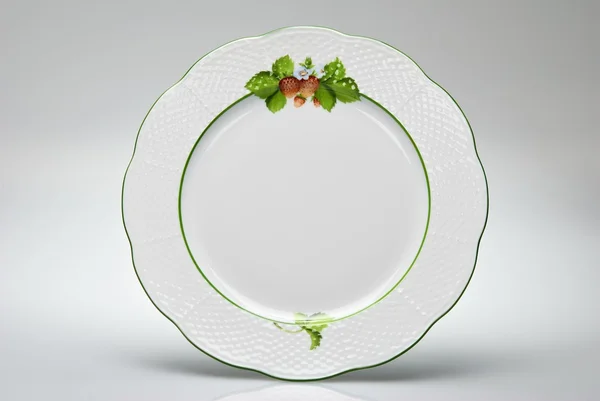 Hand-painted empty dinner plate — Stock Photo, Image