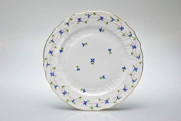 Kézzel festett üres tányér — Stock Fotó