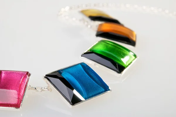 Part of colorful necklace — Stock Photo, Image