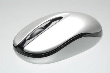 Wireless optical computer mouse clipart