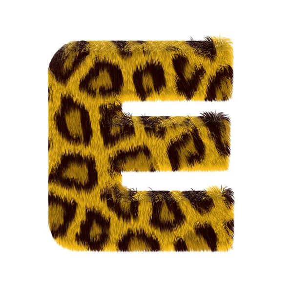 Letter from tiger style fur alphabet — Stock Photo, Image