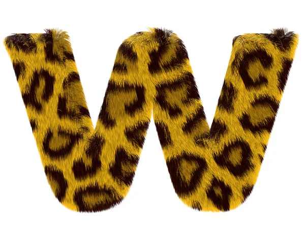 Літера з хутра тигрового стилю — стокове фото
