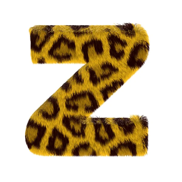 Písmeno z tygří abecedy — Stock fotografie