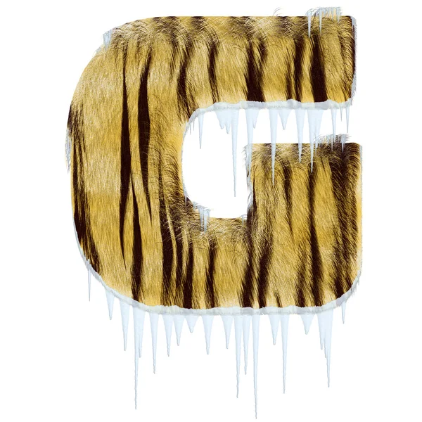 Ψυχρός επιστολή από την τίγρη στυλ γούνα άλφα — Φωτογραφία Αρχείου