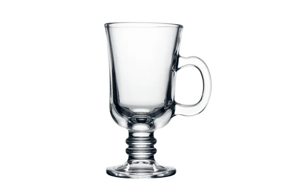 Άδειο ποτήρι απομονωμένη σε ένα λευκό — Φωτογραφία Αρχείου