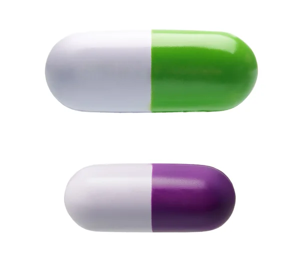 Дві таблетки у формі антистресових іграшок — стокове фото
