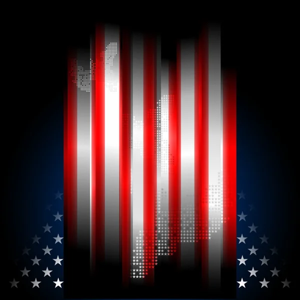 Sterne und Streifen amerikanische Flagge, illustr. — Stockfoto