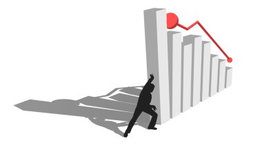 Crisis, Finance economic diagram is fall clipart