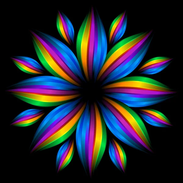 Abstract futuristic rainbow flower — Stock Photo © thebackground #1206841